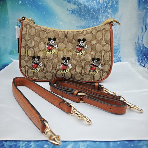 Coach Handbags - Coach Teri Shoulder Bag With Mickey Mouse Print